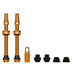 Outlet ❤️ Off Tubeless Valves, Orange 44mm - Tubeless Valve Stems With Valve Core Removal Tool For Tubeless Tires - Includes Presta Valve Stem Caps 🔔