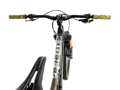 Best deal π All Mountain Style AMS High Impact Frame Guard Extra Semi-Transparent β Protects Your Bike From Scratches And Dings Born To Be Rider Blue π - Image 2