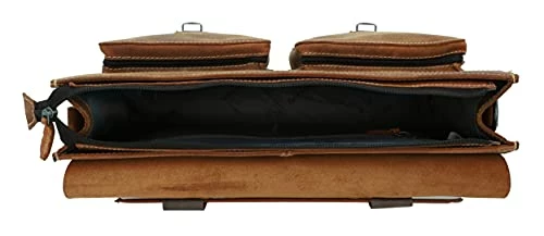 Promo π Rack Bag Leather - Marc Pannier Bag Porter Briefcase Messenger Bag Carrier Bag Laptop Bag In Vintage Brown 2 In 1 Shoulder Bag And Bike Bag With Shoulder Strap π - Image 5