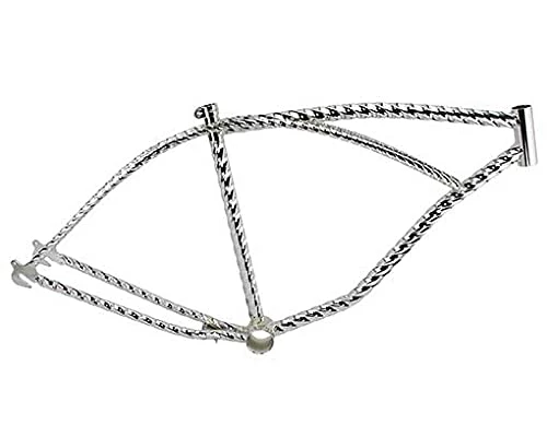 Best deal π Lowrider Chrome 26" Hexagon Twisted Beach Cruiser Bike Frame. Beach Cruiser Bicycle Frame β€οΈ