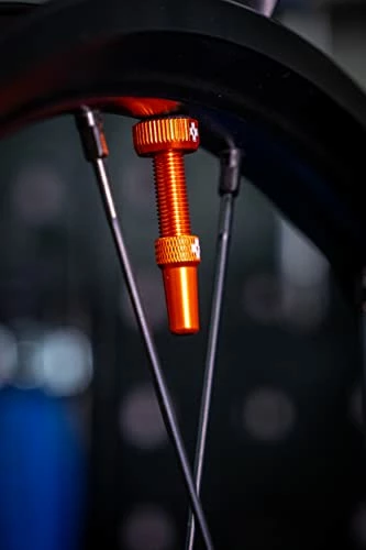Outlet β€οΈ Off Tubeless Valves, Orange 44mm - Tubeless Valve Stems With Valve Core Removal Tool For Tubeless Tires - Includes Presta Valve Stem Caps π - Image 4