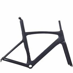 Deals 🎉 Aero Carbon Road Bike Frame Chinese Carbon Road Frame Cycling Bicicleta Road Bicycle Frame With Fork Seatpost Black Glossy 💯