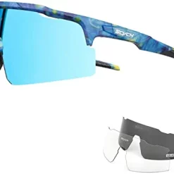 Promo 🥰 Polarized Cycling Glasses Men Mountain Bike Glasses 👩 Women 3 Lenses Sport 👓 Sunglasses MTB Riding 🥎 Softball Running Fishing A03 😉