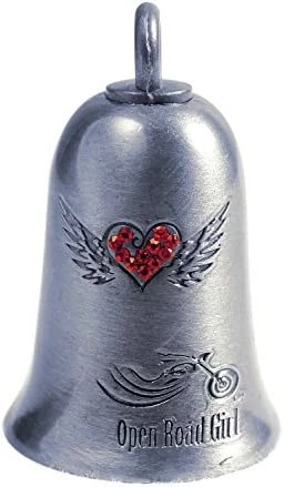 Best Pirce π― Womens Biker Motorcycle Bell: Good Luck Motorcyle Accessory : Open Road Girl π