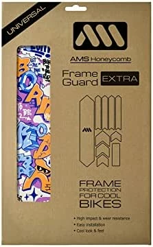 Best deal π All Mountain Style AMS High Impact Frame Guard Extra Semi-Transparent β Protects Your Bike From Scratches And Dings Born To Be Rider Blue π - Image 4