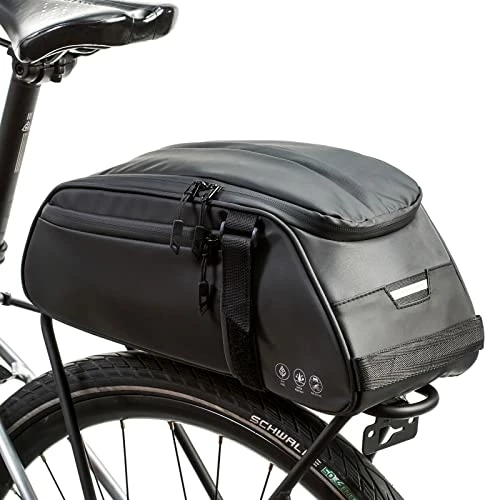 Cheap π Bike Rear Rack Bag Reflective,Waterproof Bicycle Saddle Pannier Bag,8L Bike Trunk Bag Cycling Luggage Back Seat Cargo Carrier Storage Bag With Shoulder Strap For Outdoor π―