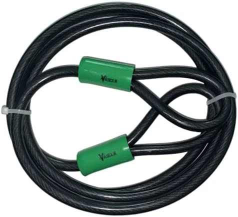 Best deal π Bike Cable Lock - 15ft Security Cord W/Loops -Heavy-Duty Anti-Theft Braided Steel W/Vinyl π§₯ Coating -Locking Accessories For Bicycle, Motorbike, Boat, Ladder, Gate, Mower & Equipment(15 Feet) β - Image 6