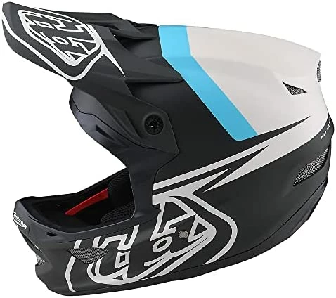Brand new β¨ Troy Lee Designs Adult | Downhill | Mountain Bike | BMX | Full Face D3 Fiberlite Helmet Anarchy Spiderstripe Blue π - Image 10
