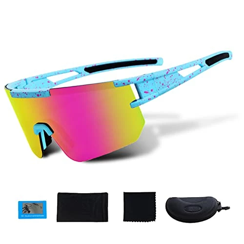 Cheap π Sunglasses Men,Polarized Sports π Sunglasses For Running Cycling Fishing,Sunglasses For Men π© Women Dark Blue Lens β€οΈ