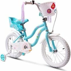 Best reviews of 🎉 Kid's Bike Steel Frame Children Bicycle Little Princess Style 12-14-16-18-20 Inch With Training Wheel Light Purple ✨