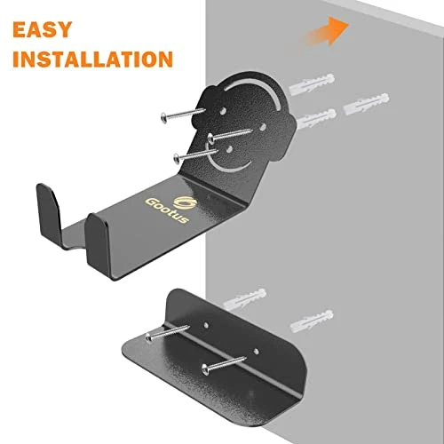 Brand new β Gootus Bike Wall Mount - Horizontal Bike Wall Rack Hanger For Garage Or Home | Heavy Duty Bicycle Wall Mounted Holder For Road, Mountain Or Hybrid Bikes Black 1pack π - Image 4