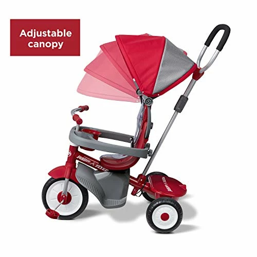 Cheap ๐งจ 4-in-1 Stroll 'N Trike, Red Toddler Tricycle For Ages 1 Year -5 Years, 19.88" X 35.04" X 40.75" โจ - Image 2