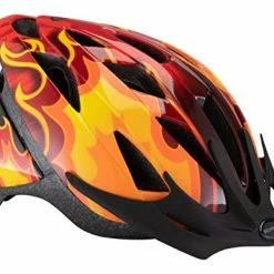 Wholesale 🔔 Thrasher Adult Lightweight Bike Helmet, Dial Fit Adjustment, Multiple Colors Flames 👏