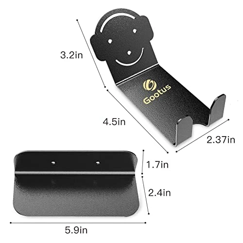 Brand new β Gootus Bike Wall Mount - Horizontal Bike Wall Rack Hanger For Garage Or Home | Heavy Duty Bicycle Wall Mounted Holder For Road, Mountain Or Hybrid Bikes Black 1pack π - Image 5