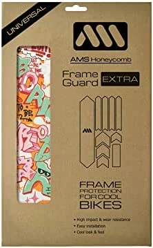 Best deal π All Mountain Style AMS High Impact Frame Guard Extra Semi-Transparent β Protects Your Bike From Scratches And Dings Born To Be Rider Blue π - Image 5