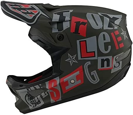 Brand new β¨ Troy Lee Designs Adult | Downhill | Mountain Bike | BMX | Full Face D3 Fiberlite Helmet Anarchy Spiderstripe Blue π - Image 8
