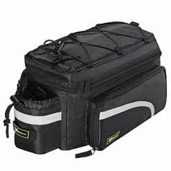 Budget 🎁 Bike Trunk Bag Bike Rear Rack Bag Bike Cargo Rack Bag 13L-25L Rear Rack Carrier Bag 👍