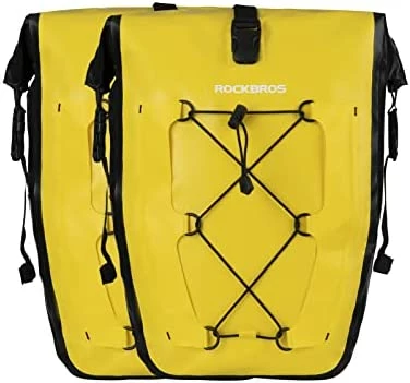 Budget π Bike Panniers Waterproof Bike Rear Rack Bag Max 30L Large Capacity Bike Rear Panniers For Cycling Traveling Commuting Yellow*1 β¨ - Image 11