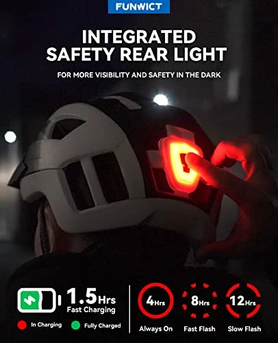Best reviews of π Adult Bike Helmet With Visor And Goggles For Men π© Women Mountain Road Bicycle Helmet Rechargeable Rear Light Cycling Helmet Mixpurple π₯ - Image 3
