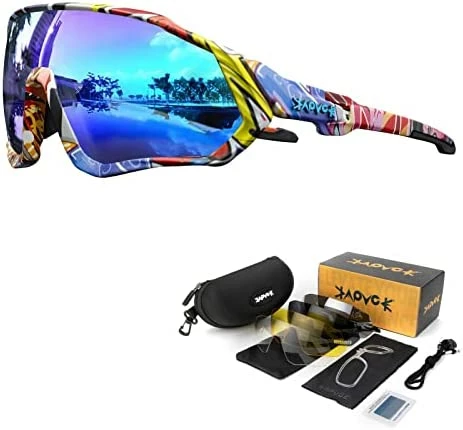 Top 10 π KAPVOE Cycling Glasses Polarized Sports π Sunglasses MTB Mountain Bike Eyewear Men π© Women Road Bicycle BMX Running Fishing Golf Navy β - Image 12