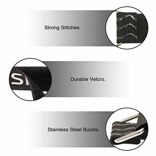 Best deal π Reusable Bike Wheel Strap Bike Wheel Stabilizer Straps With Innovative Wavy Gel And Durable Hook & Loop Black π - Image 3