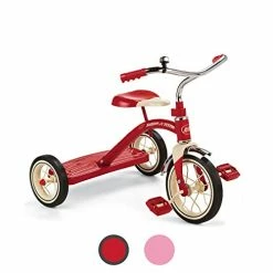 Promo 💯 Classic Red 10" Tricycle For Toddlers Ages 2-4, Toddler Bik 🔥