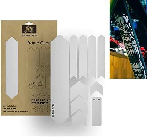 Buy π ENLEE Mountain Bike Frame Protector- Do Great At Protecting Your Bicycle Frame Transparent π€© - Image 7
