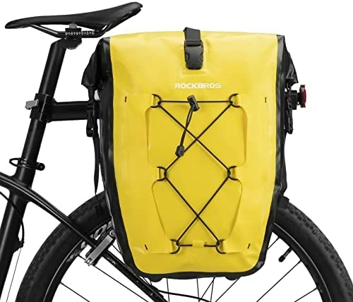 Budget π Bike Panniers Waterproof Bike Rear Rack Bag Max 30L Large Capacity Bike Rear Panniers For Cycling Traveling Commuting Yellow*1 β¨ - Image 10