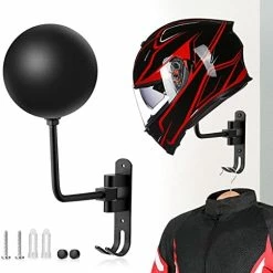 Wholesale 😍 Motorcycle Helmet Rack 180° Degree Rotation Helmet Holder Wall Mount,Helmet Stand With 2 Hooks Helmet Hanger,Motorcycle Accessories 1 Pcs 🌟 -Park Tool shop 41bZ1ONwg1L. AC