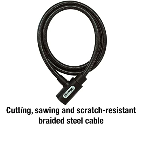 Buy 😉 8364DCC Cable Bike Lock With Key, 5 Ft. Long , Bl ✔️ - Image 2