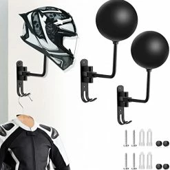 Wholesale 😍 Motorcycle Helmet Rack 180° Degree Rotation Helmet Holder Wall Mount,Helmet Stand With 2 Hooks Helmet Hanger,Motorcycle Accessories 1 Pcs 🌟 -Park Tool shop 41cf84PwM7L. AC
