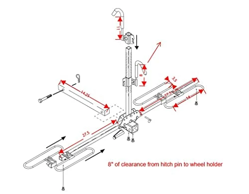Promo β Swagman Bicycle Carrier TRAVELER XC2 RV Approved Hitch Mount Bike Rack , Black π - Image 7