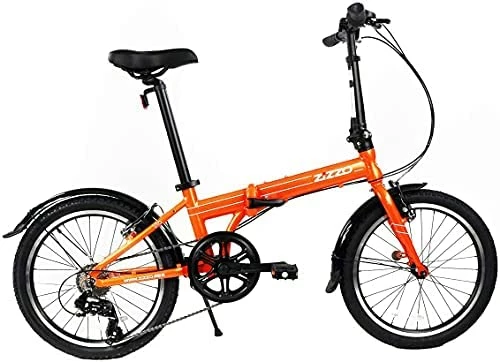 Discount π Zzo Via 20β Folding Bike-Lightweight Aluminum Frame Genuine Shimano 7-Speed 26lb Black β€οΈ - Image 3