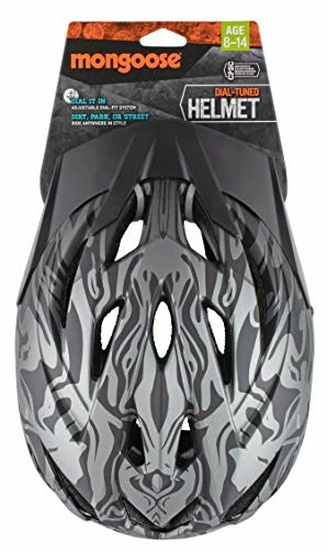 Best Sale π Mongoose Youth Blackcomb Tattoo Hardshell Helmet Black/gray β - Image 6