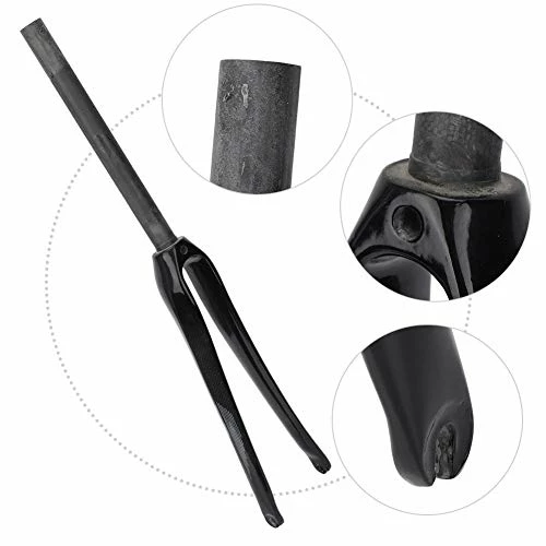 Discount ๐ Tbest Cycling Front Fork, Bicycle Full Carbon Fiber 700C Road Bike C Straight Brake Tube Ultralight Hard Front Fork Fixed Cycling Equipment Red Signal ๐ - Image 3