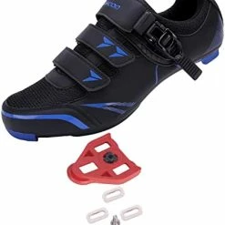 Cheapest 🎉 KESCOO Mens 👩 Womens Cycling 👞 Shoes Compatible With Peloton Bike 👞 Shoes And Delta Cleats Pre-Installed, Clip In Road Bike Riding Racing Biking 👞 Shoes Perfect For Indoor Outdoor White Red - Delta Cleats 🎁