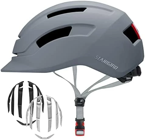 Best reviews of ⌛ Adult Urban Bike Helmet - Adjustable Fit System & Integrated Taillight For Men 👩 Women Matte Black ⭐ - Image 6