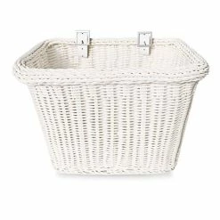 Hot Sale 🥰 Adult Front Handlebar Rectangle Bike Basket Whi ❤️