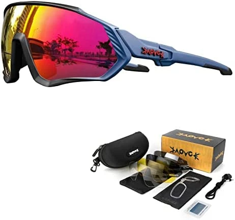 Top 10 π KAPVOE Cycling Glasses Polarized Sports π Sunglasses MTB Mountain Bike Eyewear Men π© Women Road Bicycle BMX Running Fishing Golf Navy β - Image 13