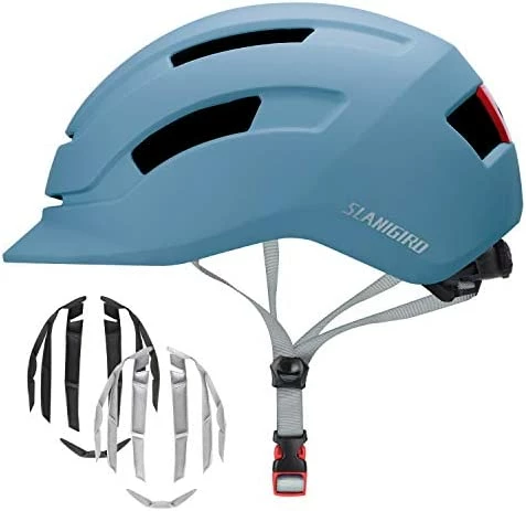 Best reviews of ⌛ Adult Urban Bike Helmet - Adjustable Fit System & Integrated Taillight For Men 👩 Women Matte Black ⭐ - Image 5