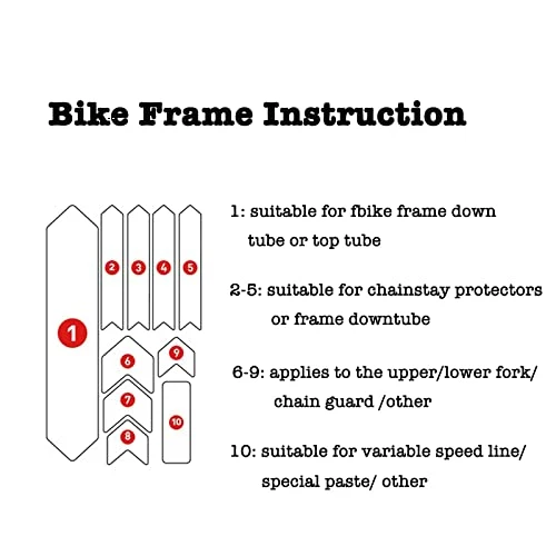 Buy π ENLEE Mountain Bike Frame Protector- Do Great At Protecting Your Bicycle Frame Transparent π€© - Image 2