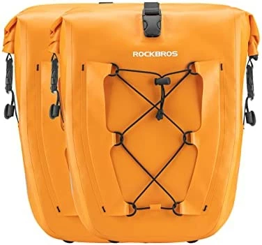 Budget π Bike Panniers Waterproof Bike Rear Rack Bag Max 30L Large Capacity Bike Rear Panniers For Cycling Traveling Commuting Yellow*1 β¨ - Image 9