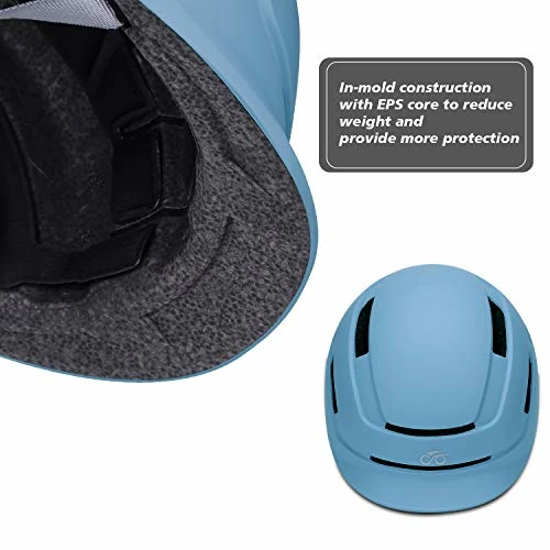 Best reviews of ⌛ Adult Urban Bike Helmet - Adjustable Fit System & Integrated Taillight For Men 👩 Women Matte Black ⭐ - Image 2