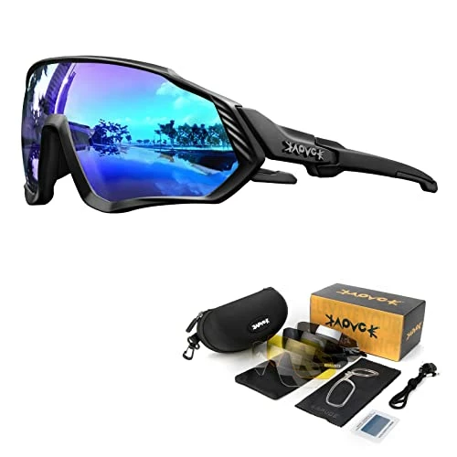 Top 10 π KAPVOE Cycling Glasses Polarized Sports π Sunglasses MTB Mountain Bike Eyewear Men π© Women Road Bicycle BMX Running Fishing Golf Navy β
