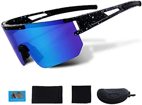 Cheap π Sunglasses Men,Polarized Sports π Sunglasses For Running Cycling Fishing,Sunglasses For Men π© Women Dark Blue Lens β€οΈ - Image 6