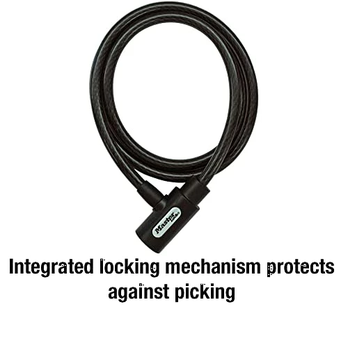Buy 😉 8364DCC Cable Bike Lock With Key, 5 Ft. Long , Bl ✔️ - Image 3