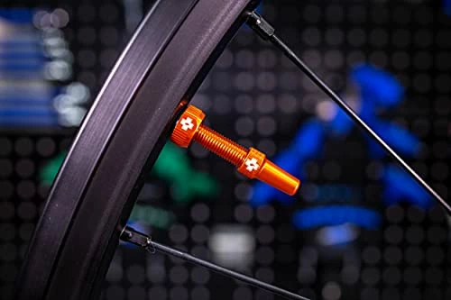 Outlet β€οΈ Off Tubeless Valves, Orange 44mm - Tubeless Valve Stems With Valve Core Removal Tool For Tubeless Tires - Includes Presta Valve Stem Caps π - Image 2