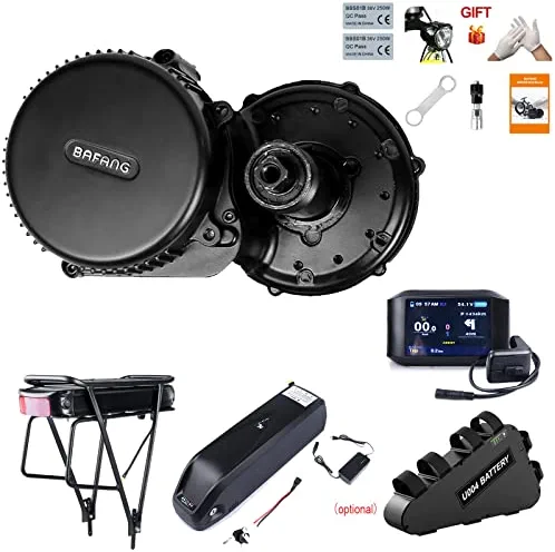 Hot Sale π BBS02 48V 750W Mid Drive Kit With Battery (Optional), 8Fun Bicycle Motor Kit With LCD Display & Chainring, Electric Brushless Bike Motor Motor Para Bicicleta For 68-73mm BB 500c-h Display π - Image 3