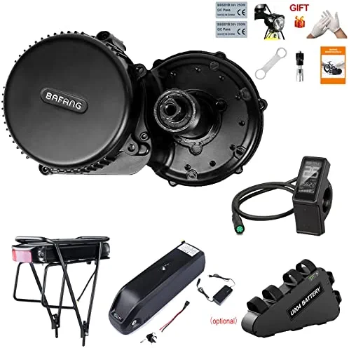 Hot Sale π BBS02 48V 750W Mid Drive Kit With Battery (Optional), 8Fun Bicycle Motor Kit With LCD Display & Chainring, Electric Brushless Bike Motor Motor Para Bicicleta For 68-73mm BB 500c-h Display π - Image 7