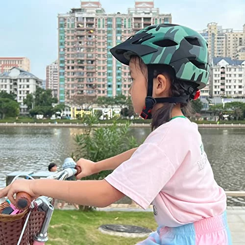 Discount π Kids Bike Helmet Child Youth CPSC Certified Adjustable Multi-Sport Bicycle Cycling Scooter LED Light Detachable Visor π§ Girls Boys Matte Red π₯ - Image 4